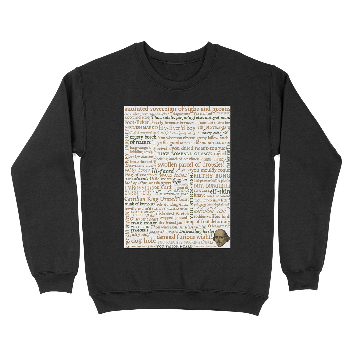 Shakespeare's Insults Collection - Revised Edition (by incognita) Unisex Crewneck Sweatshirt