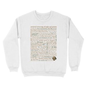 Alternative view of Shakespeare's Insults Collection - Revised Edition (by incognita) Unisex Crewneck Sweatshirt