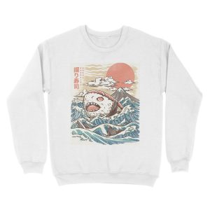 Alternative view of Sharkiri Sushi Unisex Crewneck Sweatshirt