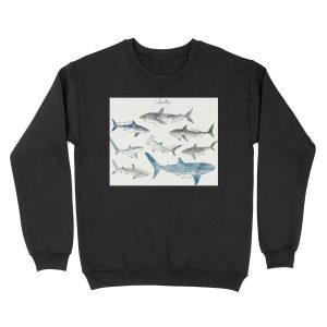 Sharks - Landscape Format Unisex Crewneck Sweatshirt