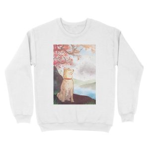 Alternative view of Shiba Inu Unisex Crewneck Sweatshirt