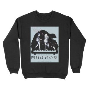 Shigatsu wa Kimi no Uso Unisex Crewneck Sweatshirt