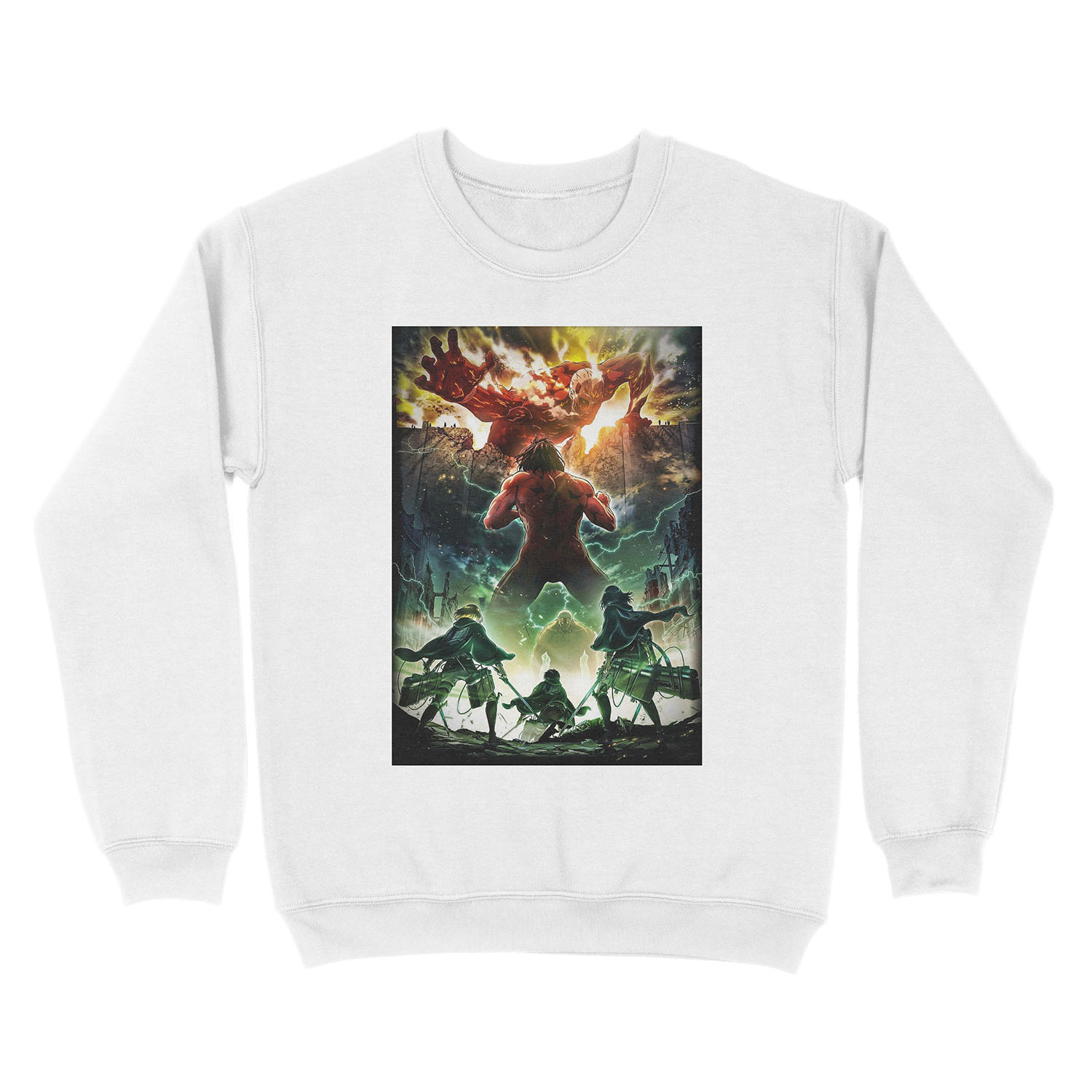 shingeki no kyojin 2 Unisex Crewneck Sweatshirt - Image 2