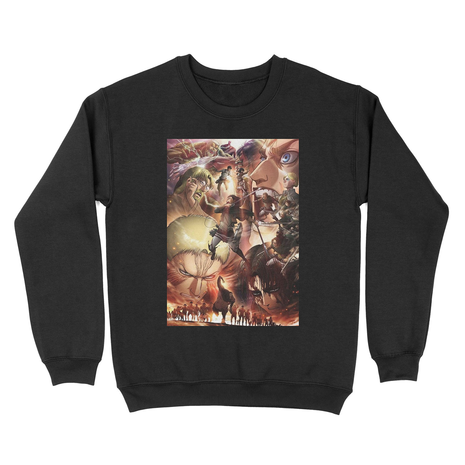 Shingeki No Kyojin (AOT) season 3 poster Unisex Crewneck Sweatshirt