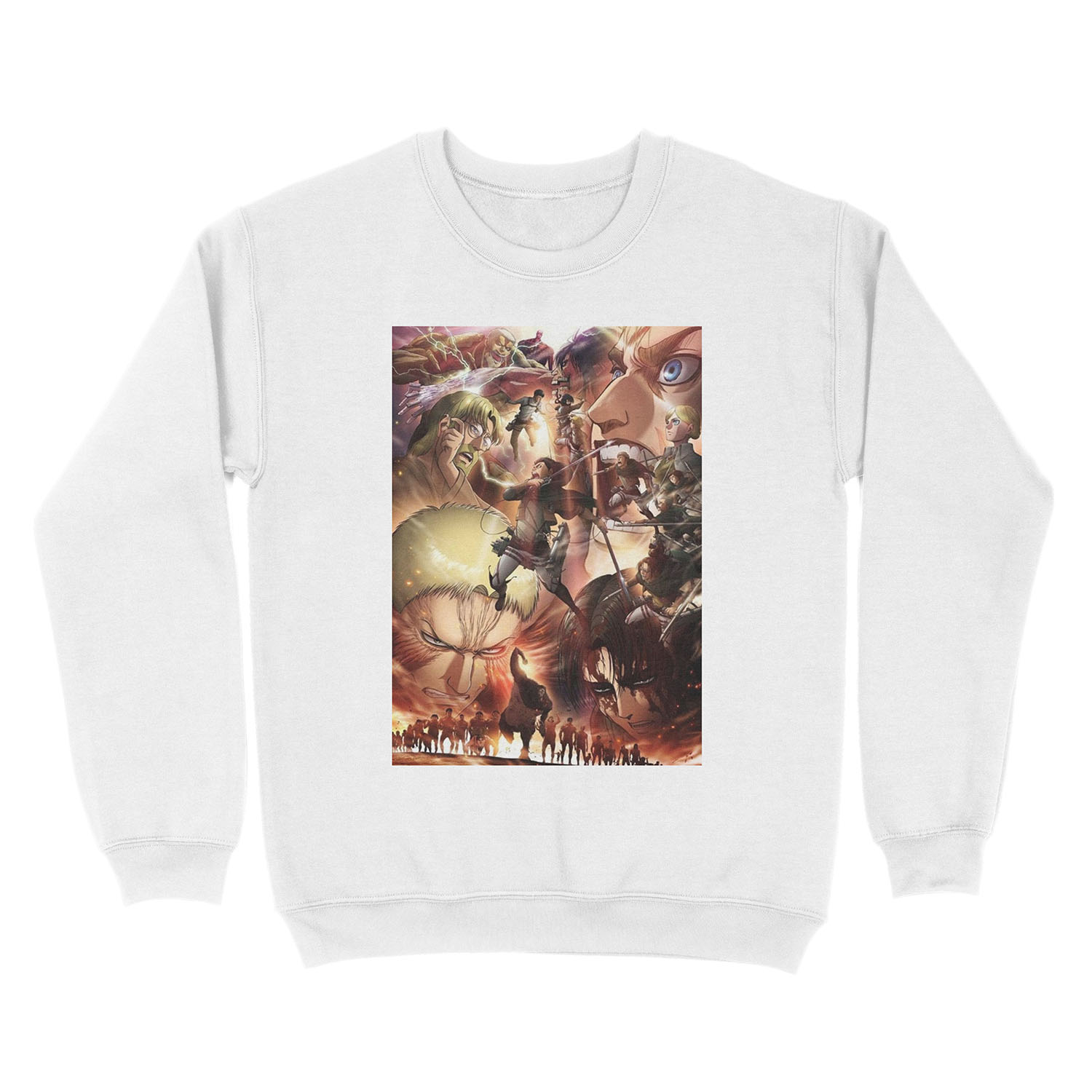 Shingeki No Kyojin (AOT) season 3 poster Unisex Crewneck Sweatshirt - Image 2