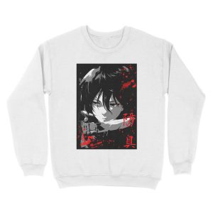 Alternative view of Shingeki no Kyojin - Mikasa Ackerman Unisex Crewneck Sweatshirt
