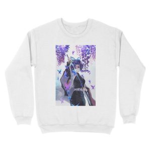 Alternative view of Shinobu Kocho - Demon Slayer Kimetsu no Yaiba Insect Pillar Shinobu Kocho . Unisex Crewneck Sweatshirt
