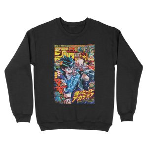 Shonen Jump Bakugou & Deku VS Nine Unisex Crewneck Sweatshirt