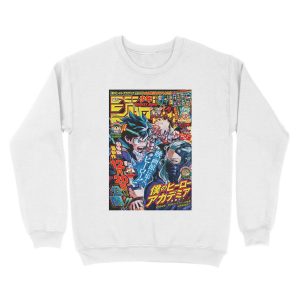Alternative view of Shonen Jump Bakugou & Deku VS Nine Unisex Crewneck Sweatshirt
