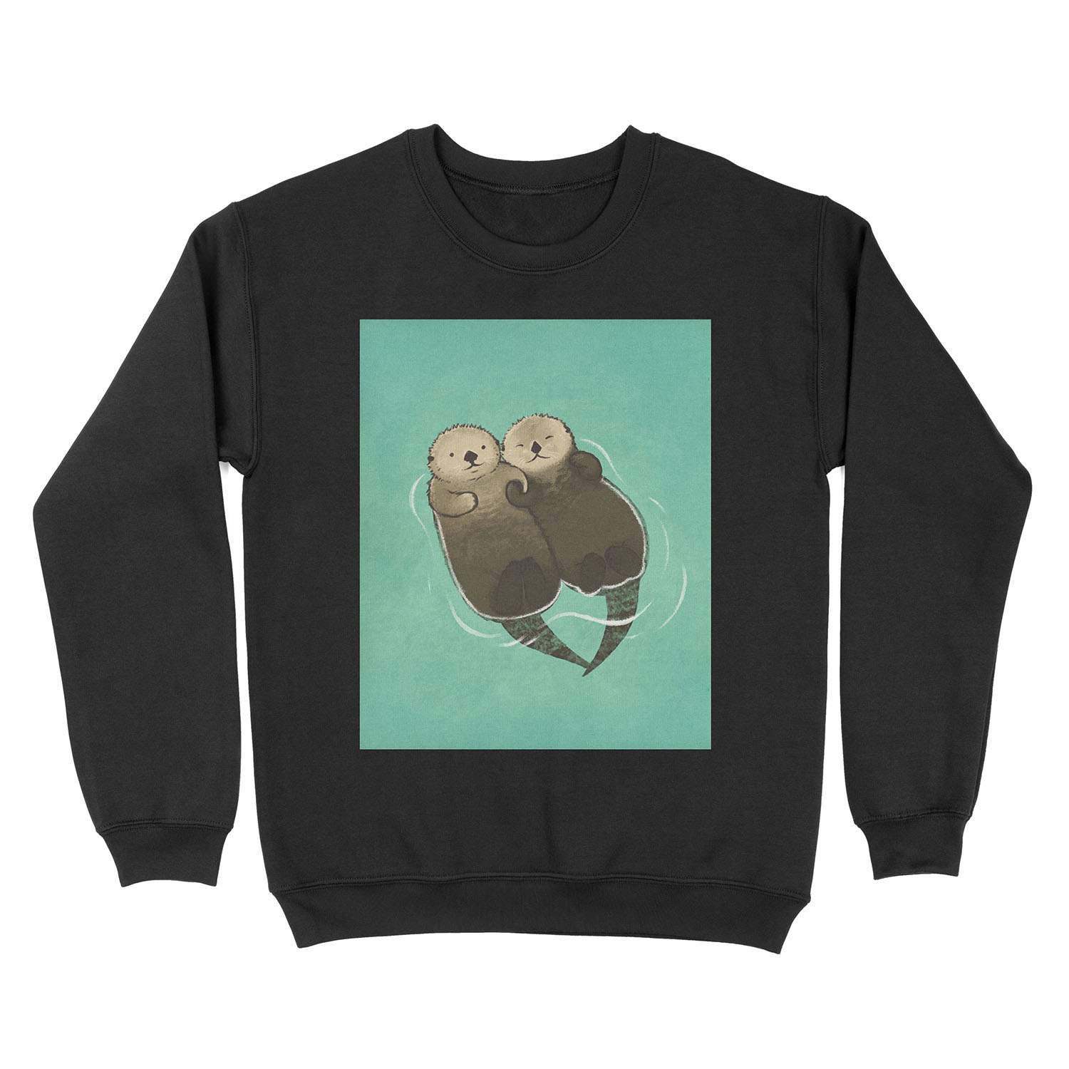 Significant Otters - Otters Holding Hands Unisex Crewneck Sweatshirt