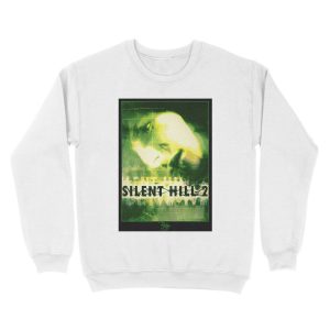 Alternative view of Silent Hill 2 - Ps2 Original Box Art (Green Cover) (Neon) Unisex Crewneck Sweatshirt