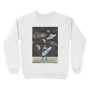Alternative view of Silver Surfer Unisex Crewneck Sweatshirt