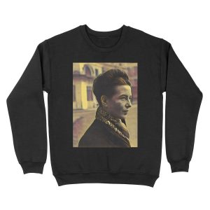 Simone de Beauvoir - stylized Unisex Crewneck Sweatshirt