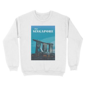 Alternative view of Singapore Unisex Crewneck Sweatshirt