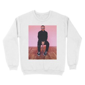 Alternative view of Sitdown Pink Miller Unisex Crewneck Sweatshirt