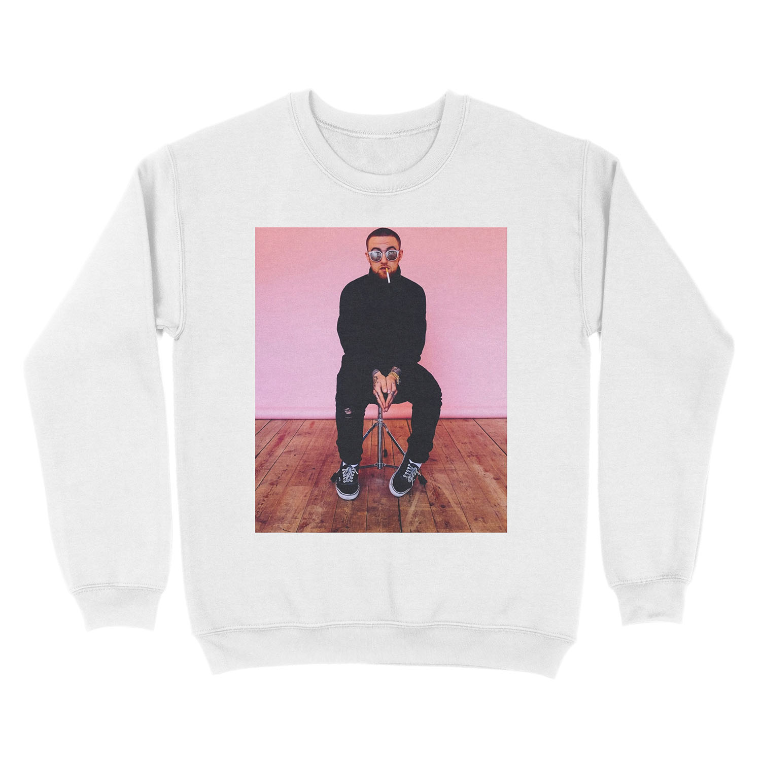 Sitdown Pink Miller Unisex Crewneck Sweatshirt - Image 2