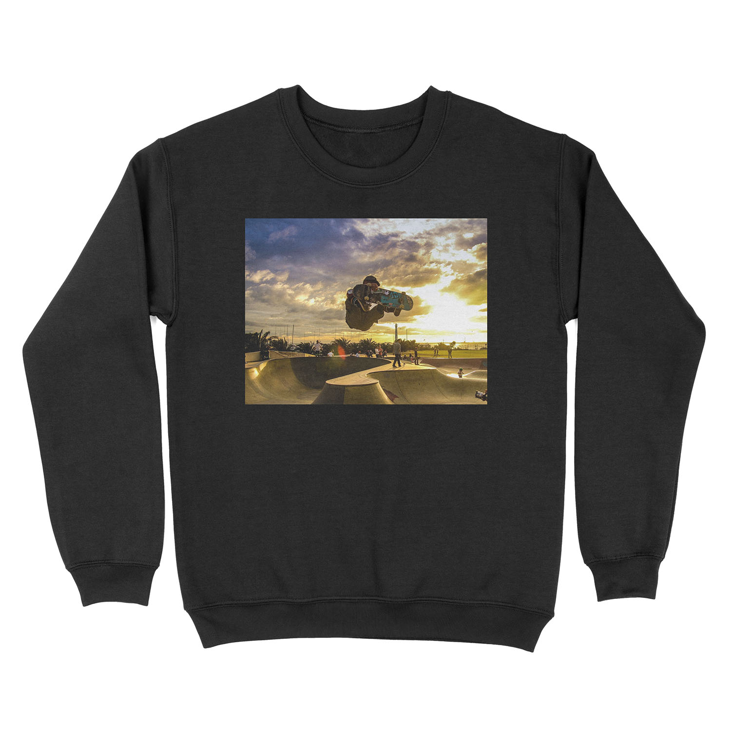 Skateboarder Jump Unisex Crewneck Sweatshirt