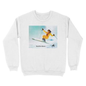 Alternative view of Ski Girl Unisex Crewneck Sweatshirt