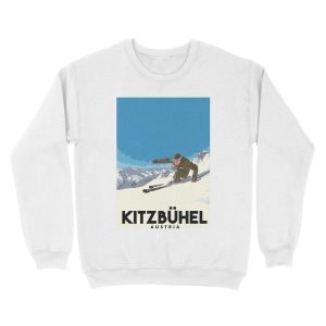Alternative view of Ski Kitzbühel Austria Unisex Crewneck Sweatshirt
