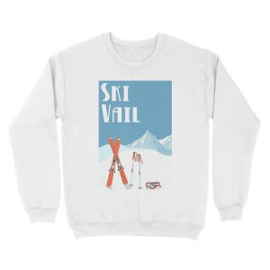 Alternative view of Ski Vail Vintage Unisex Crewneck Sweatshirt