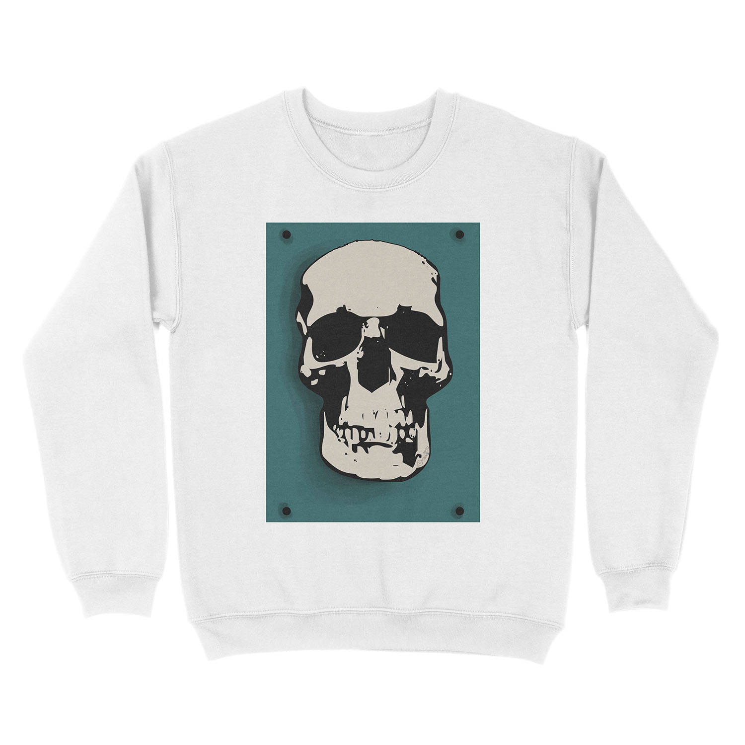 Skull - Sherlock Unisex Crewneck Sweatshirt - Image 2