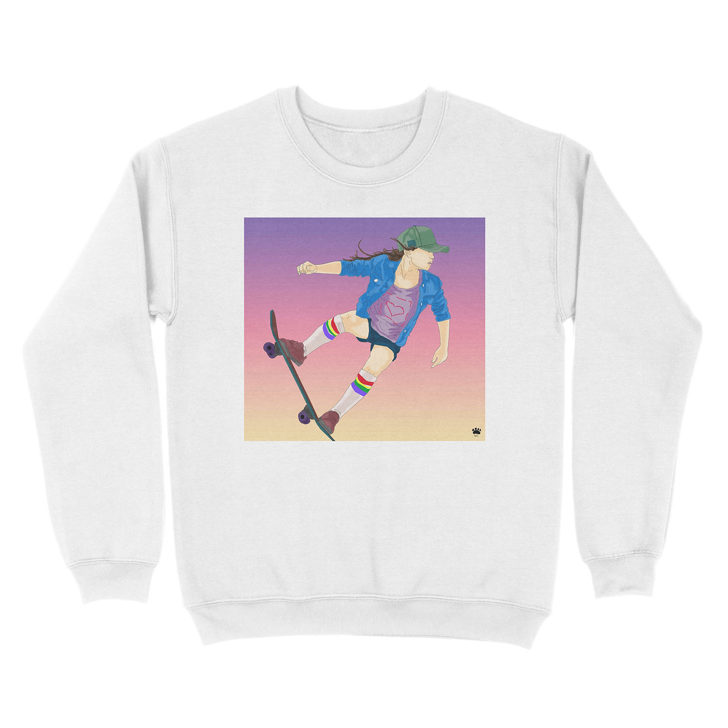 Sky Brown Unisex Crewneck Sweatshirt - Image 2