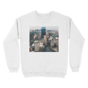 Alternative view of Skyline of Boston Unisex Crewneck Sweatshirt