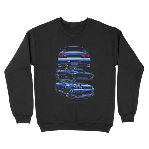 Skyline R34 GTR Unisex Crewneck Sweatshirt