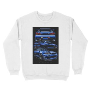 Alternative view of Skyline R34 GTR Unisex Crewneck Sweatshirt