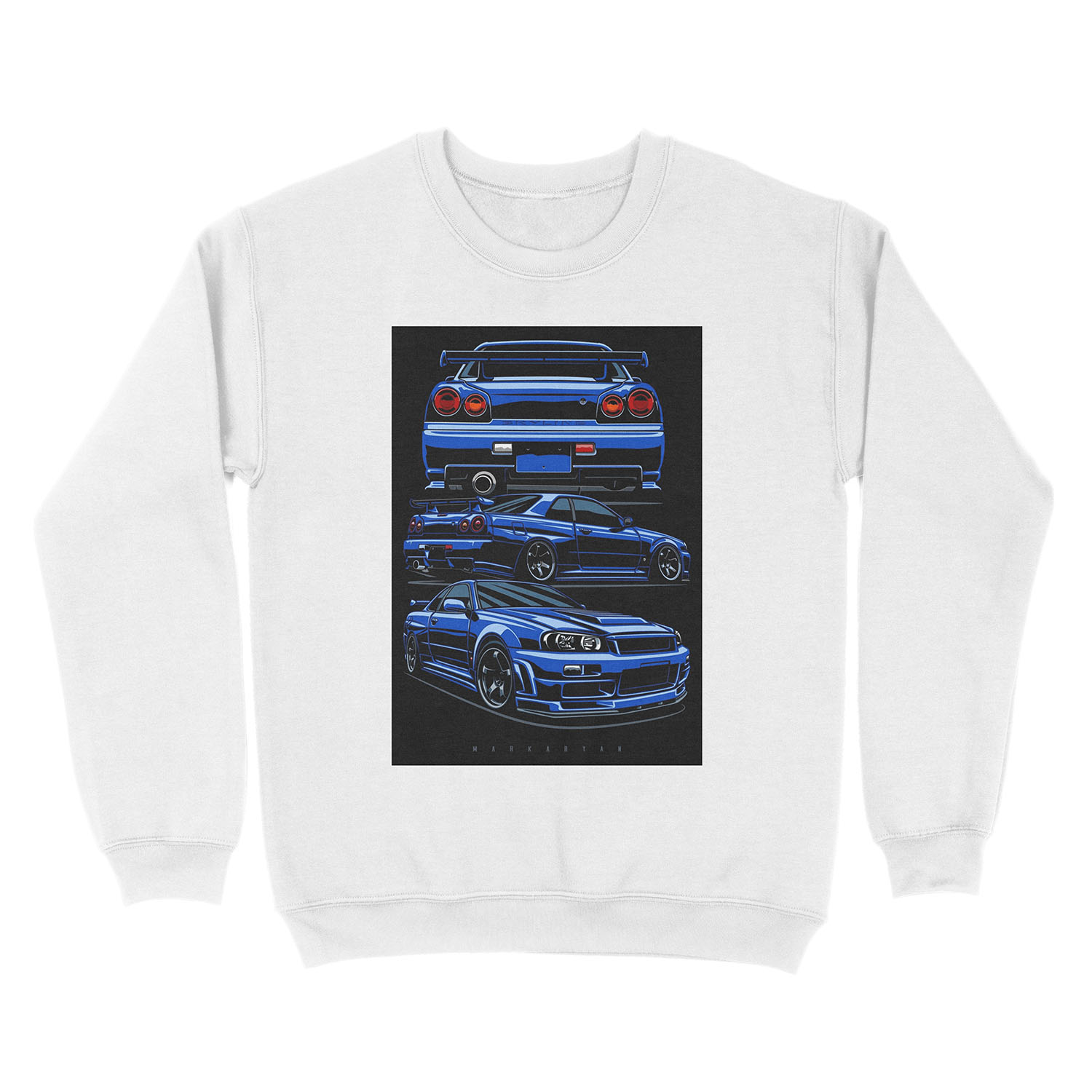 Skyline R34 GTR Unisex Crewneck Sweatshirt - Image 2