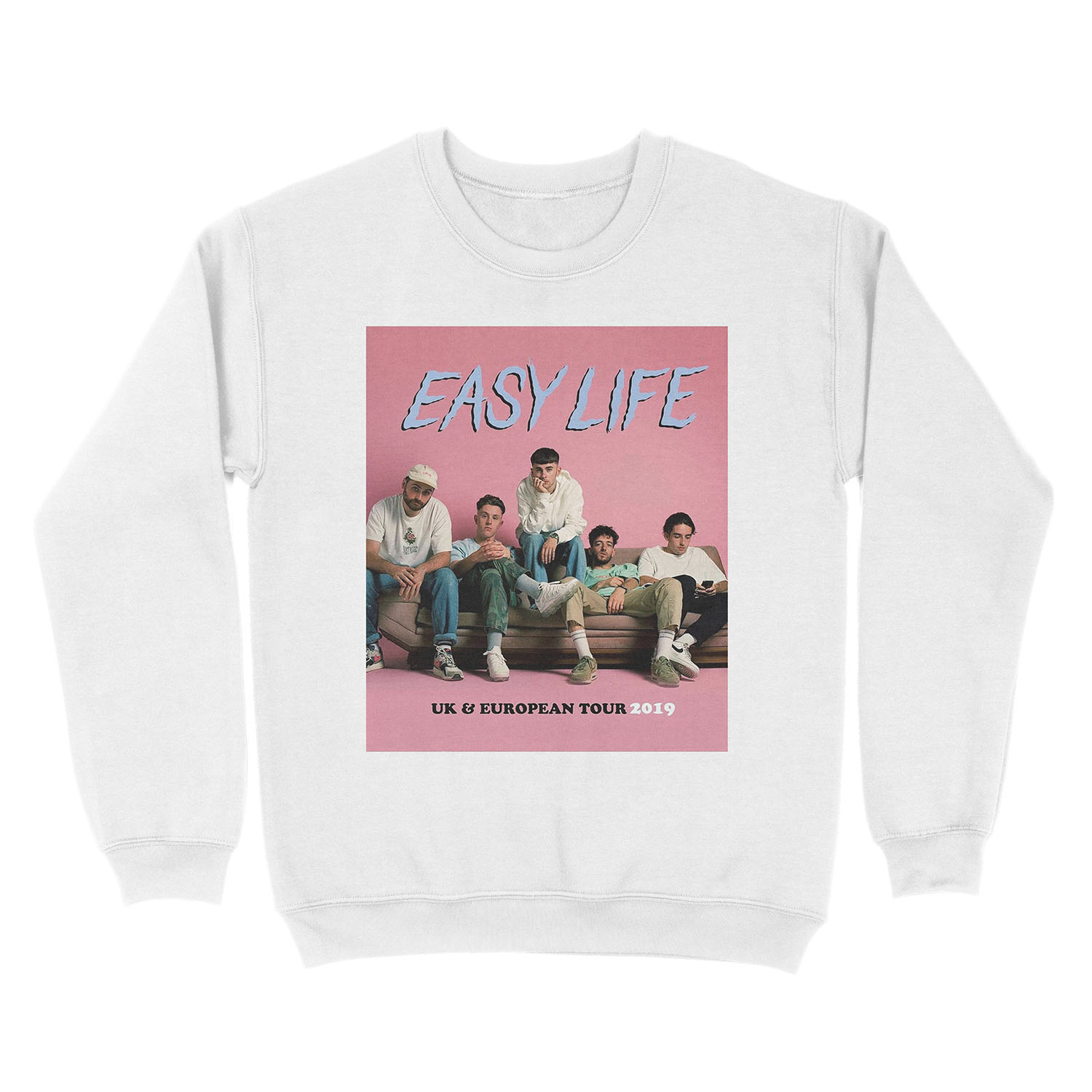 Slasaha Easy Life habits UK & European Tour 2019 Unisex Crewneck Sweatshirt - Image 2
