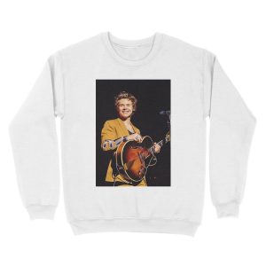 Alternative view of smile brown guitar harry Unisex Crewneck Sweatshirt