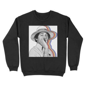 Smoking Barack Layered Unisex Crewneck Sweatshirt
