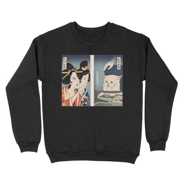 Smudge The Cat meme Art Unisex Crewneck Sweatshirt