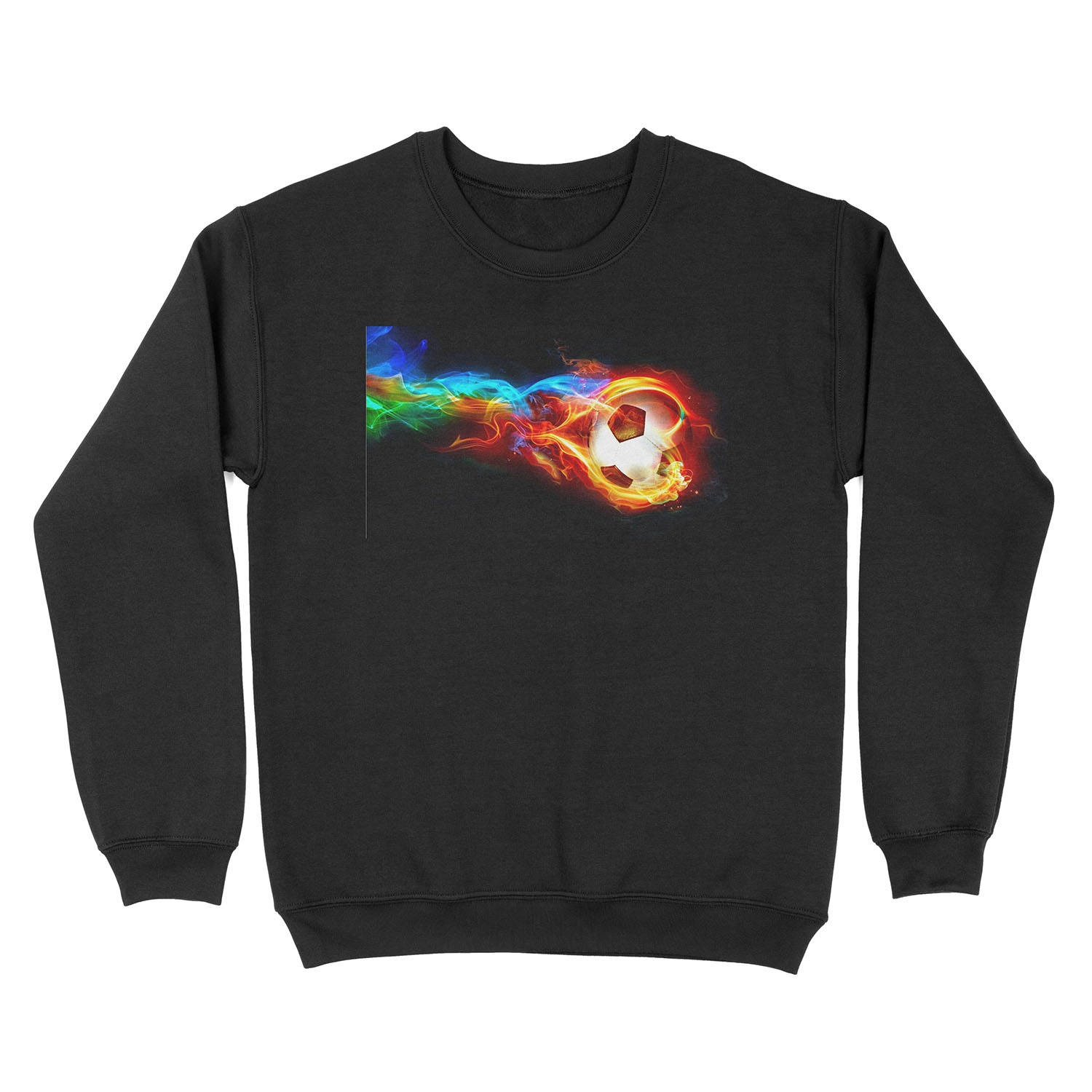 soccer fire Unisex Crewneck Sweatshirt