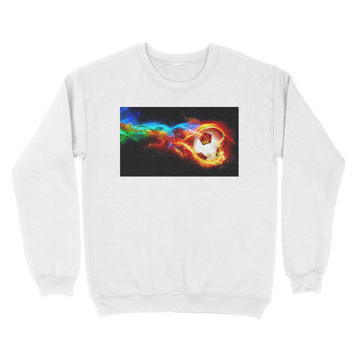 soccer fire Unisex Crewneck Sweatshirt - Image 2