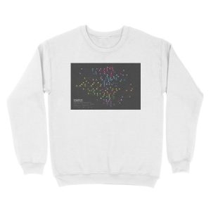 Alternative view of SONITUS - The Genealogy of Electronic Music Sub- Genres Unisex Crewneck Sweatshirt