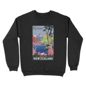 South Island New Zealand Vintage Unisex Crewneck Sweatshirt