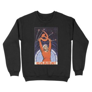 Soviet Space Propaganda Unisex Crewneck Sweatshirt