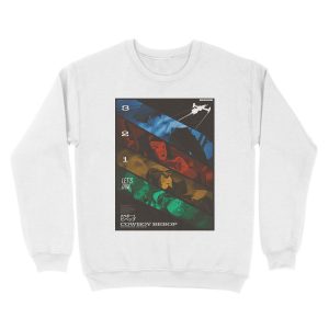 Alternative view of Space Jazz Bebop Unisex Crewneck Sweatshirt