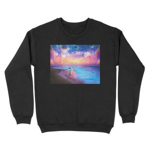 Space Surfer Unisex Crewneck Sweatshirt
