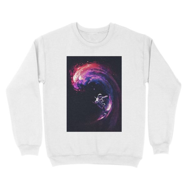 Space Surfing II Unisex Crewneck Sweatshirt - Image 2