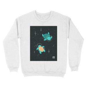 Alternative view of Space Turtles Unisex Crewneck Sweatshirt