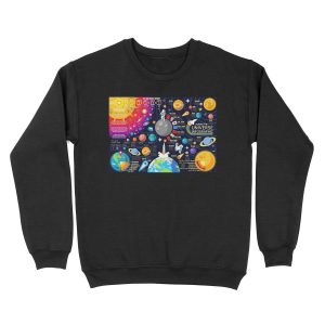Space Universe Infographics Big Bang Unisex Crewneck Sweatshirt