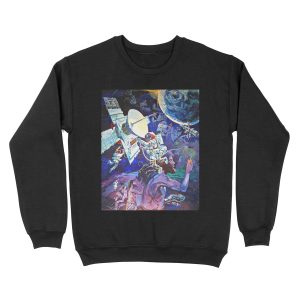 Spaceship Earth Mural Unisex Crewneck Sweatshirt