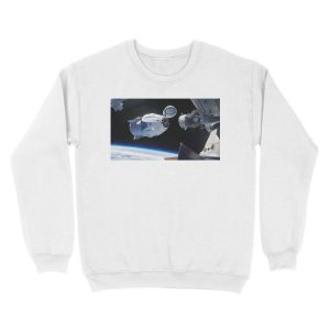 Alternative view of SpaceX Crew Dragon Unisex Crewneck Sweatshirt
