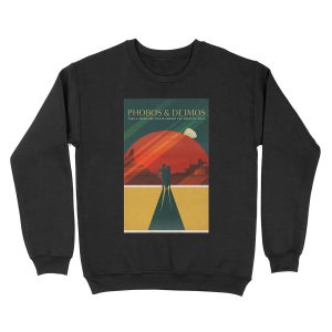 SpaceX Mars Colonization and Tourism Association: Phobos & Deimos (8K resolution) Unisex Crewneck Sweatshirt