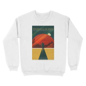 Alternative view of SpaceX Mars Colonization and Tourism Association: Phobos & Deimos (8K resolution) Unisex Crewneck Sweatshirt