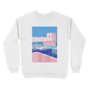 Alternative view of Spain Pool Unisex Crewneck Sweatshirt