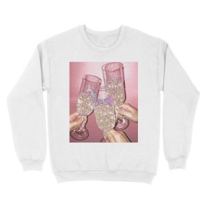 Alternative view of Sparkly Champagne Unisex Crewneck Sweatshirt